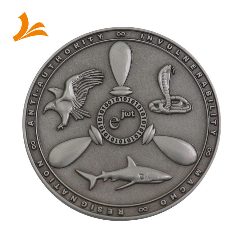 Manufacturer Custom Soft Enamel Plated Sport Challenge Coins Silver Metal Custom Competitive Metal Coin details