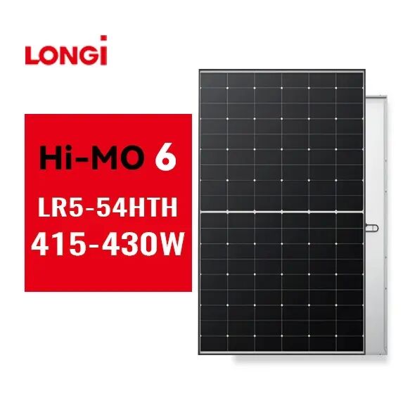 EU popular Longi solar panel LR5-54HTH 410-450W Hi-MO6 7 108 Half Cells Solar Panel for home Solar Energy System manufacture