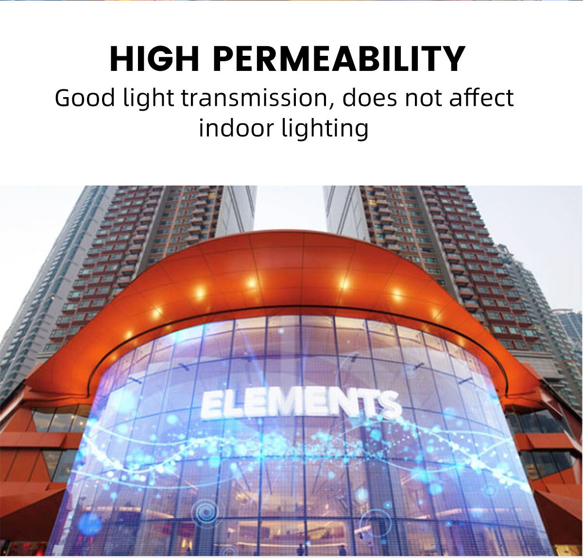 Hot Sale Transparent Led Curtain Display Transparent Flexible Led Display P3.91-7.8 Transparent Led Screen for Retail Stores supplier