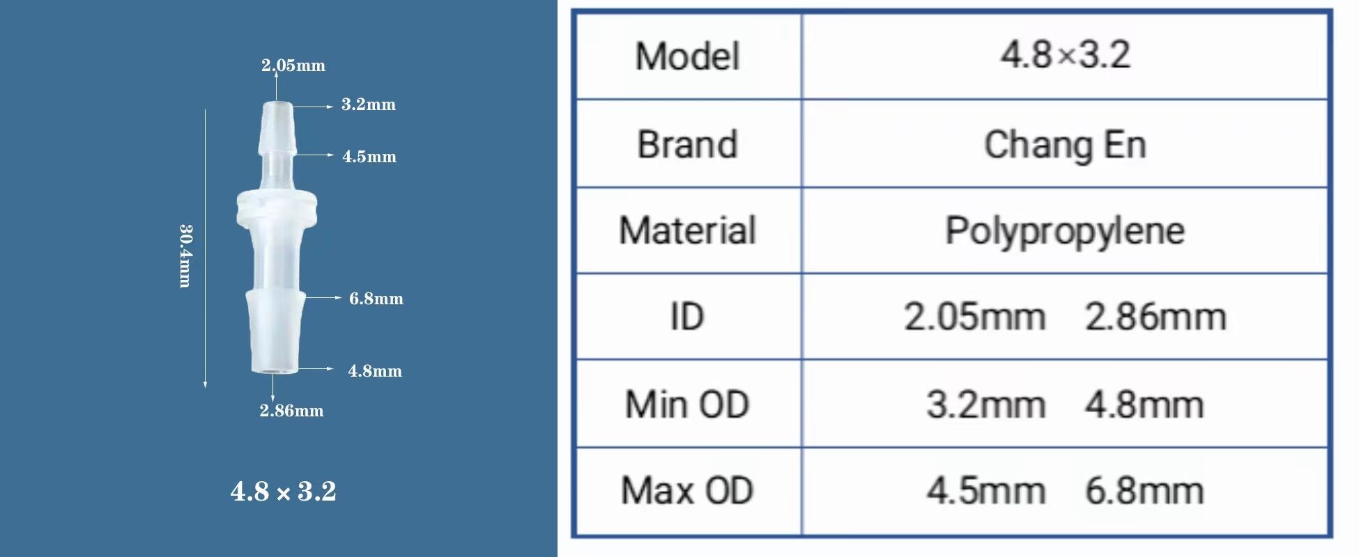 Chang En Variable diameter plastic straight water nozzle joint Flexible joint details