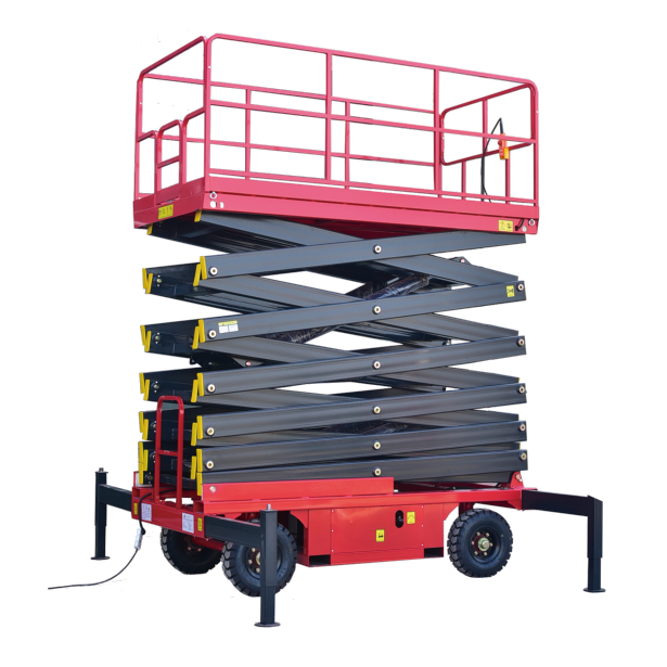 500KG 1000KG 4-12M Electric Hydraulic Mobile Platform New Currents Mobile Scissor Man Lift Electric Lifting Scaffold Lift manufacture