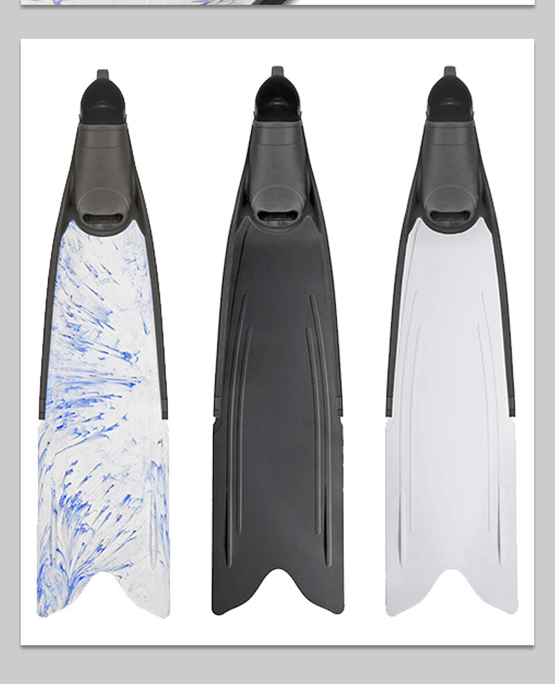 Custom Foot Pocket Diving spearfishing fins Fins freediving flipper equipment long blade freediving fins supplier