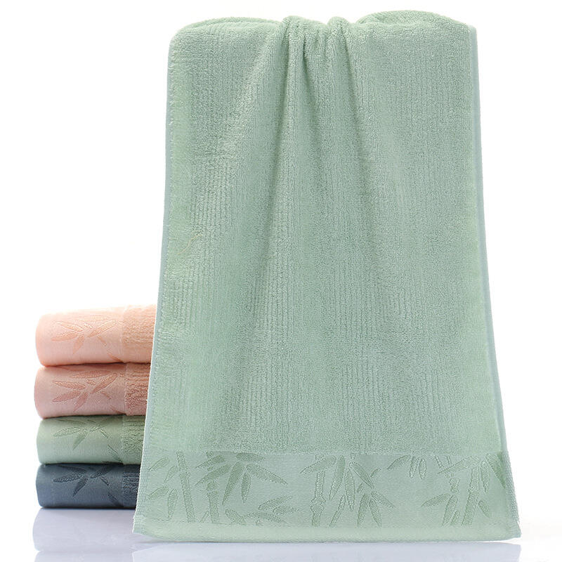 Wholesale organic bamboo towels or custom towels logo embroidery durable absorbent soft towels factory