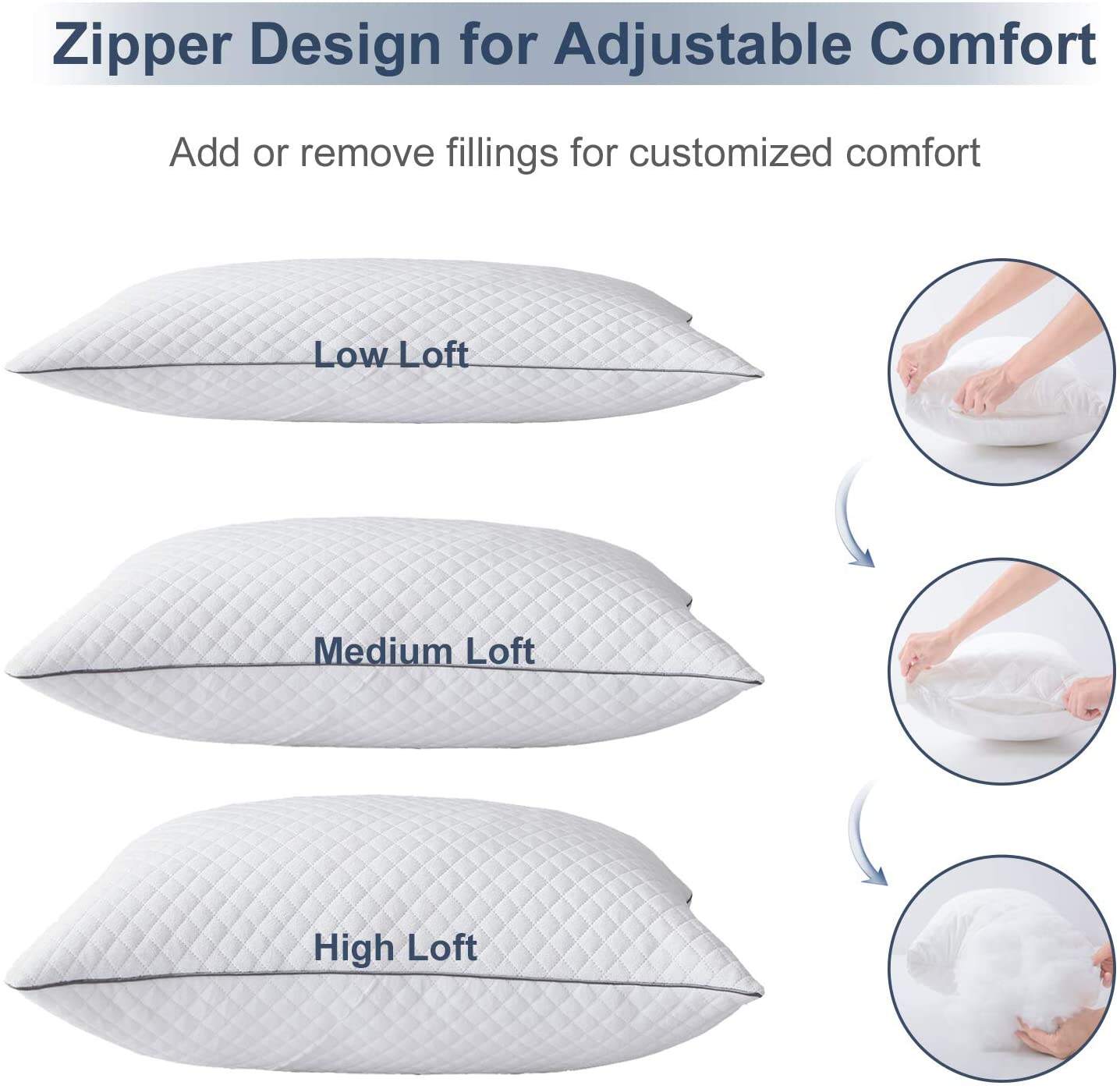 Soft and Comforter Polyester pillow for home and hotel supplier