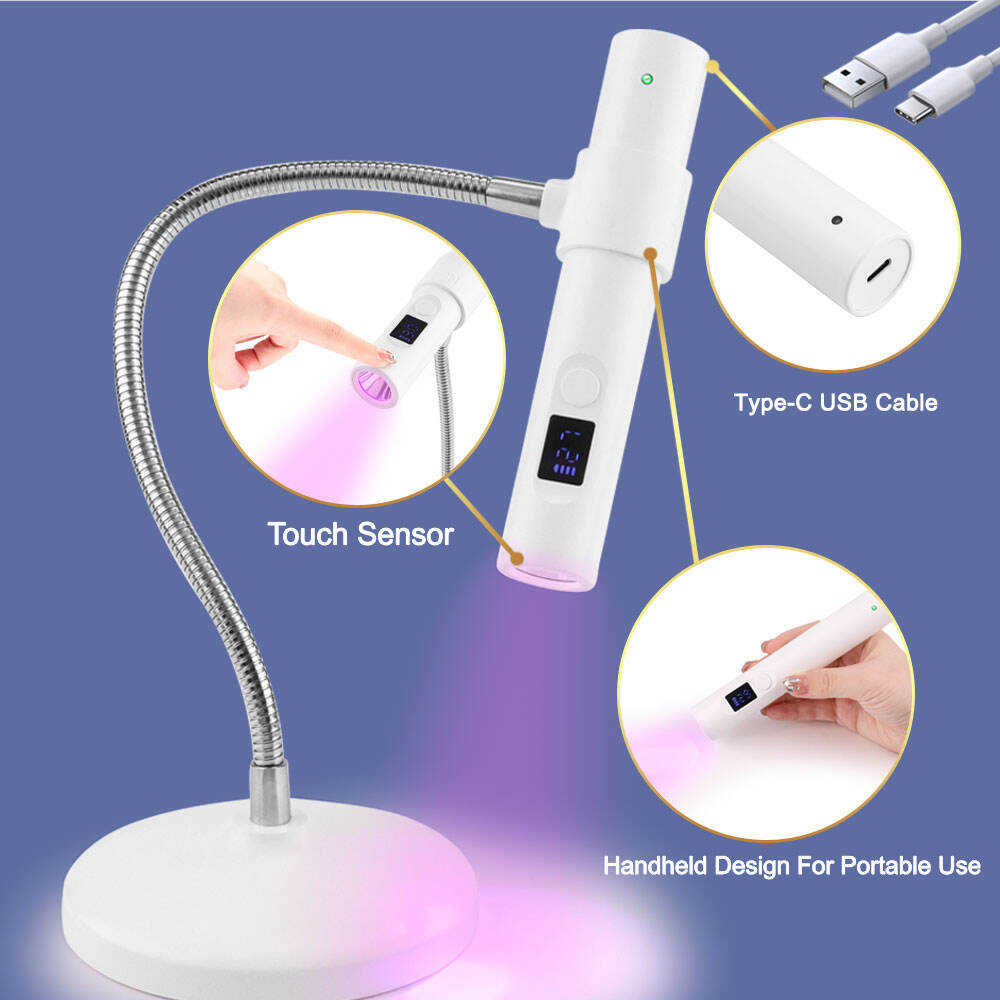 SN17 Portable Mini Nail Lamp Compact LED Gel Polish Dryer Quick Curing UV Light Professional Salon Quality Home Manicure & Pedicure Tool factory