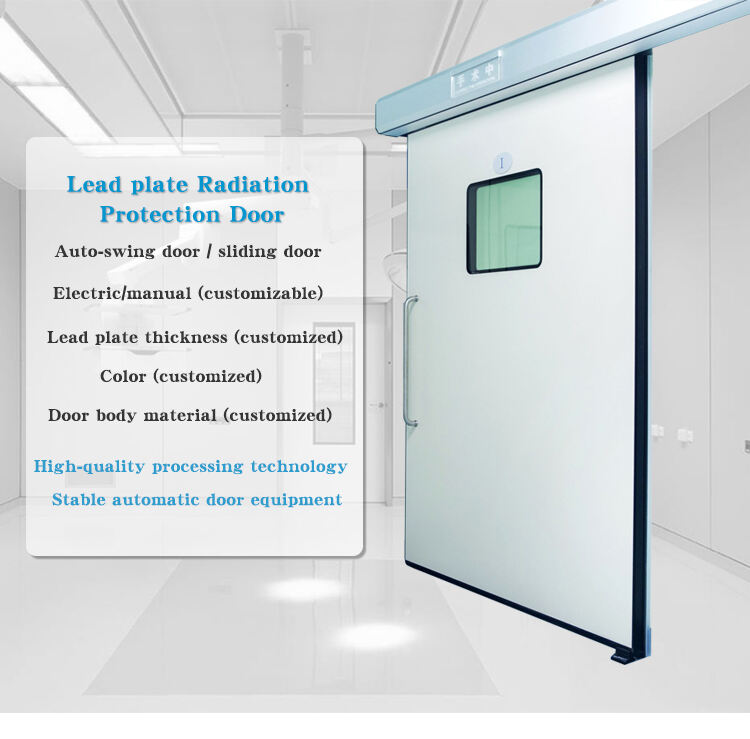 Best price lead plate radiation protection medical automatic door for cleanroom factory