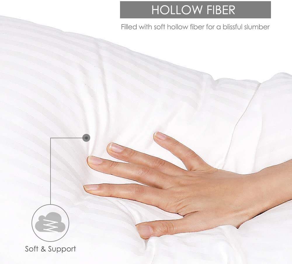 Premium 100% cotton down alternative insert bed pillows for sleeping supplier