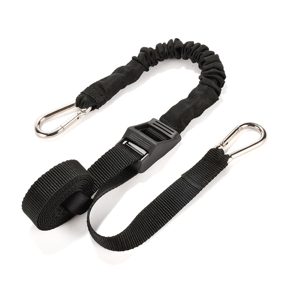 1 inch cam buckle Elastic bungee tie down strap dynamic spring loaded straps supplier