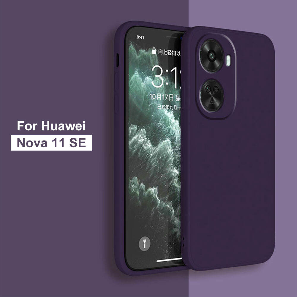 Tpu Phone Case For Huawei Nova 11 Se Pc Solid Color Silicone Precision Hole Camera Lens Protection Cases