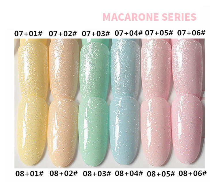 HONEY GIRL High Quality Macaron Color Gel Nail Polish Set Manicure Salon UV LED Home DIY Nail Art Set details