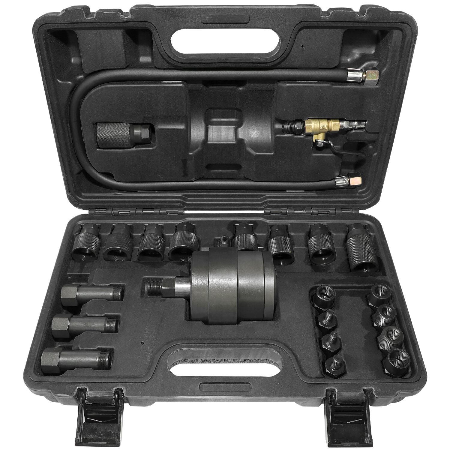 23 Pcs Pneumatic Fuel Injector Puller Removal Tool Diesel Injector Extractor Tool Vehicle Injector Remover Auto Tools Set manufacture