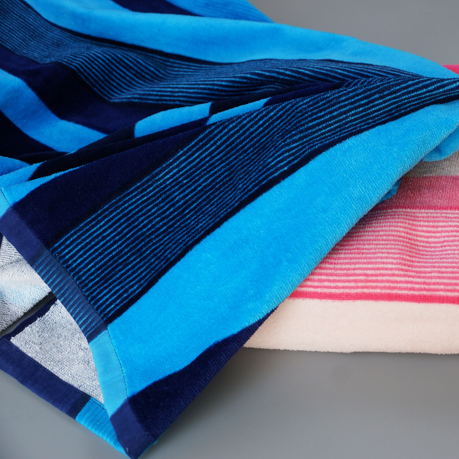 Wholesale 100% cotton beach towel Striped bath towel quick dry sport bath towel factory