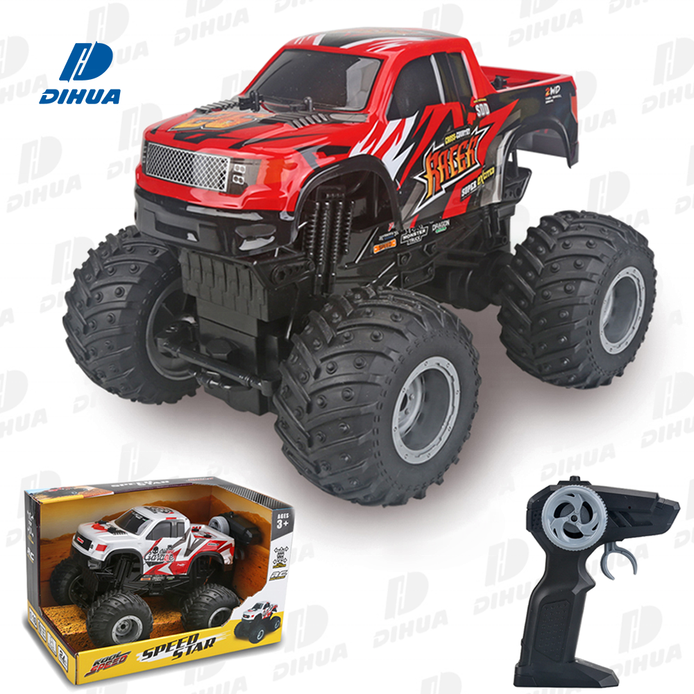 FAST GEAR - 1/16 Scale Full Function 2.4G Remote Control  Monster Truck Offroad RC Car Buggy Cheap Vehicle with Rubber Grip Tyre