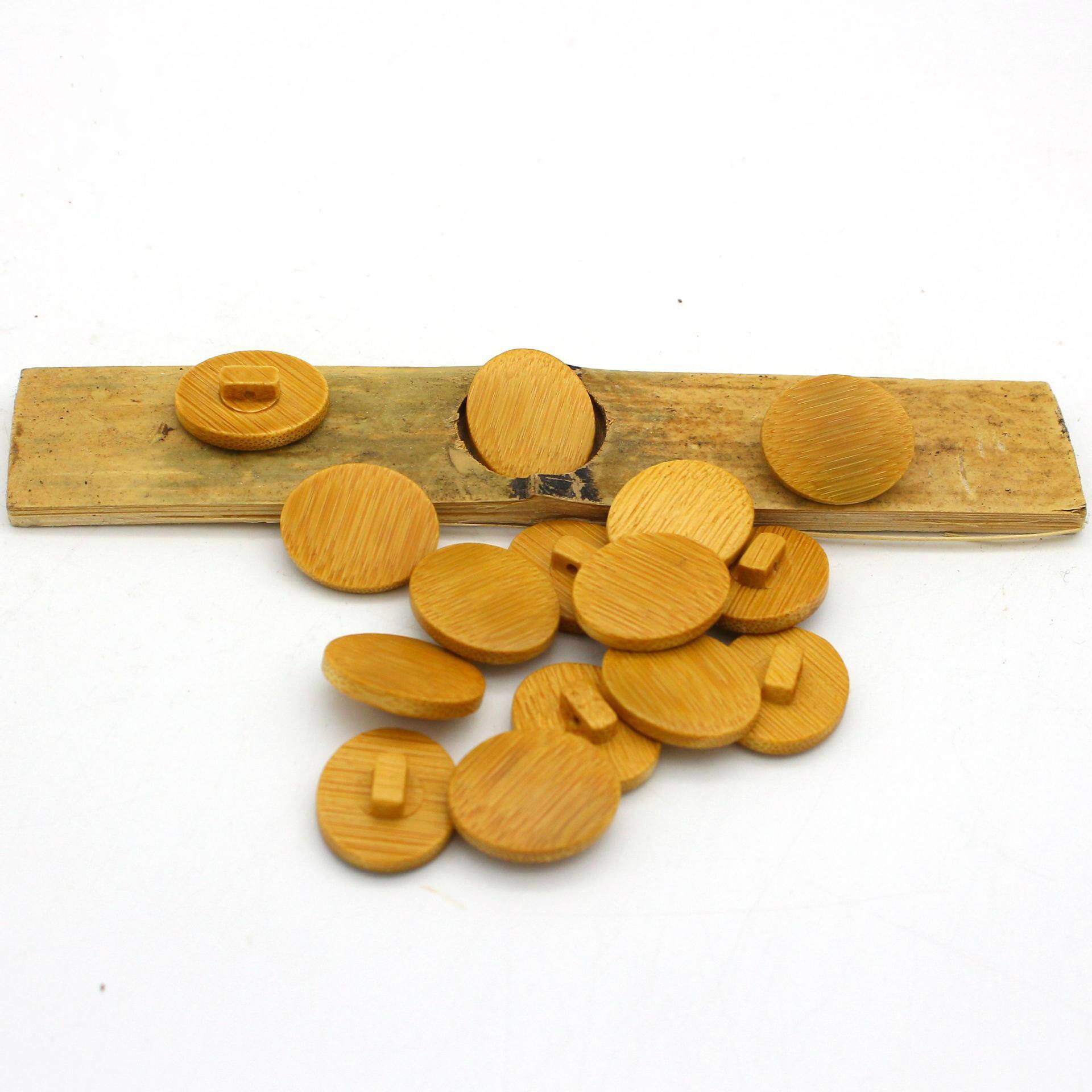 Cheap price multi style bamboo wooden shank button