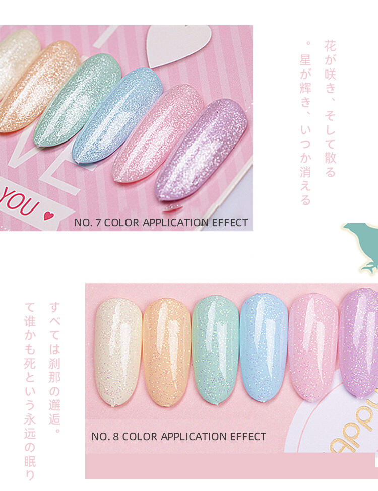 HONEY GIRL High Quality Macaron Color Gel Nail Polish Set Manicure Salon UV LED Home DIY Nail Art Set manufacture