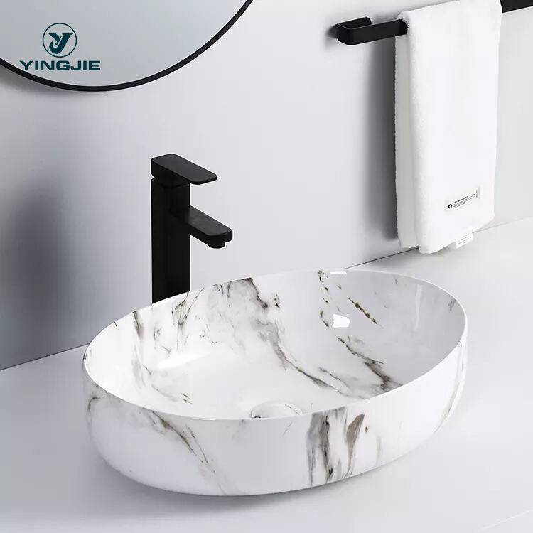 marble sink vessel counter top bathroom sink ceramic vanities counter top wash basin art basin CUPC CE sink