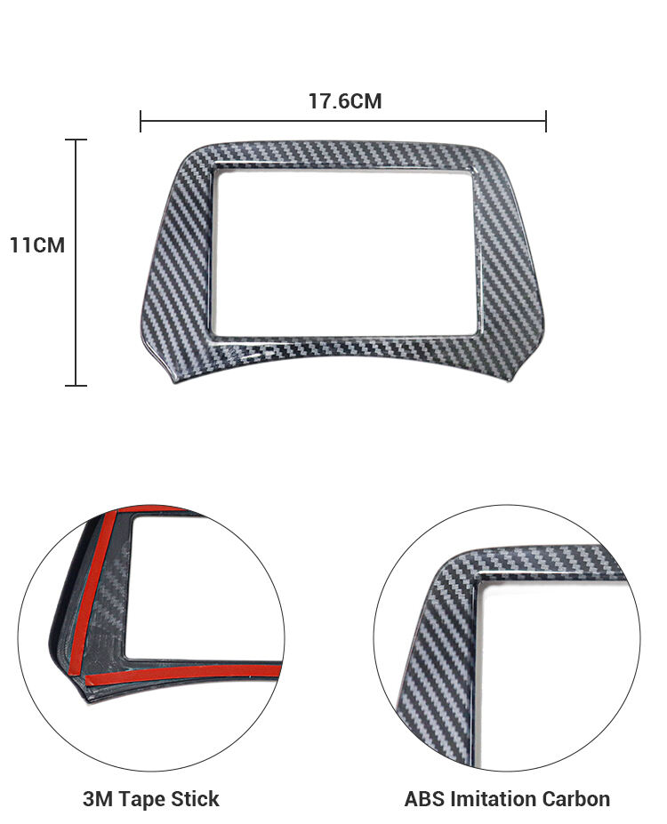 Car Interior Accessories ABS Imitate Carbon Dashboard Panel Trim Central Control Molding Strip Trim Cover For BYD ATTO 3 2022 factory