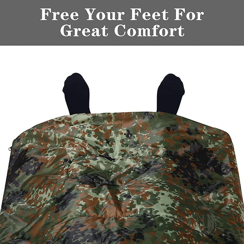 Camping 3-4 Seasons Warm & Cold Waterproof Lightweight camouflage outdoor sleeping bag details