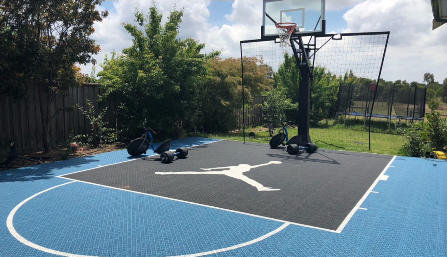 Modular Removable Outdoor Polypropylene Interlocking Sports Court Tiles Used for Basketball Tennis Court Flooring factory