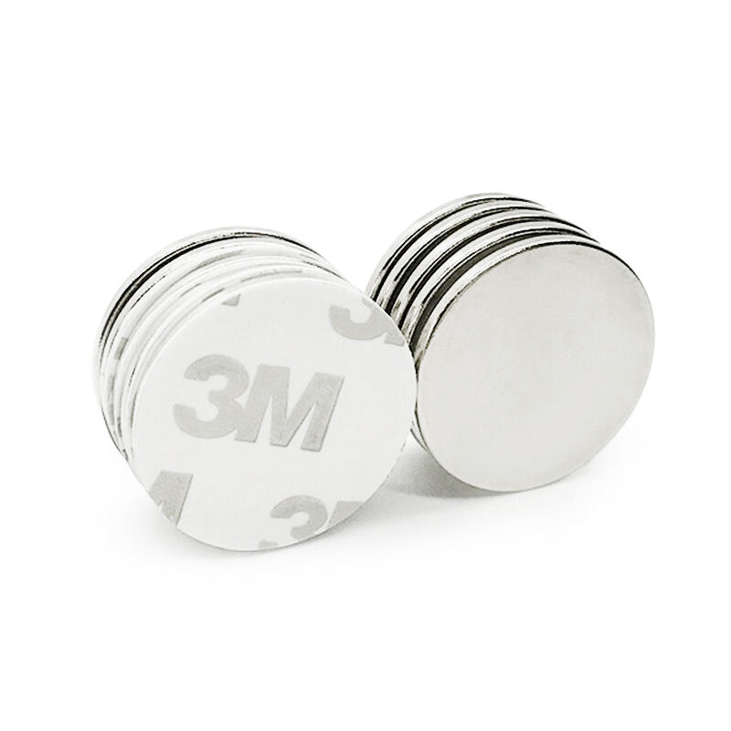 N35 N42 N48 N52 Self Adhesive Round Circular Neodymium Magnet factory