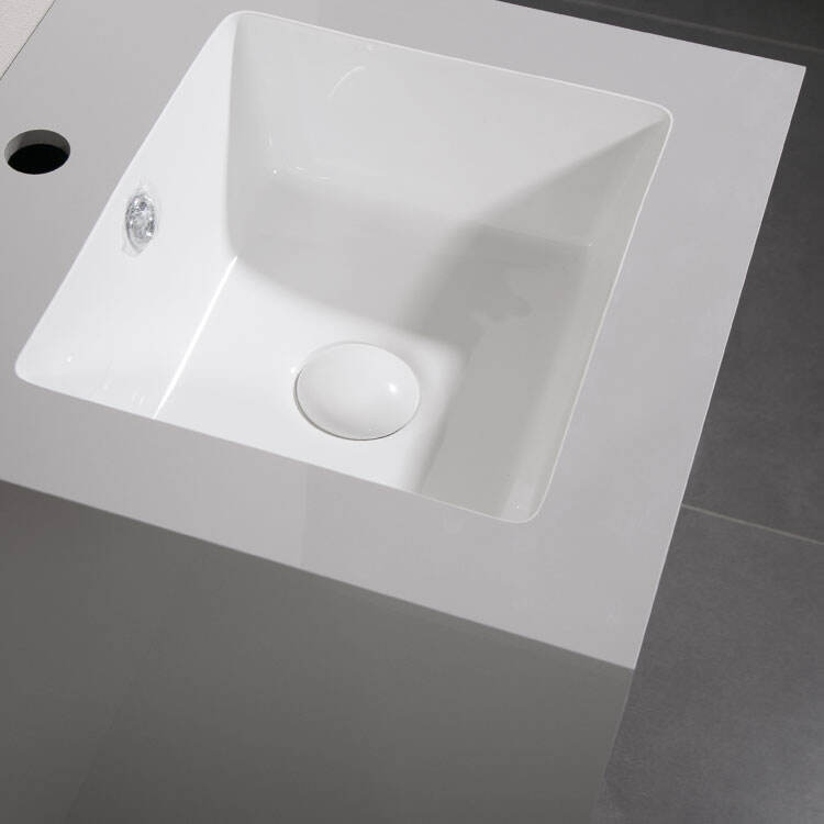 modern sintered stone marble pedestal basin washing sink for bathroom supplier