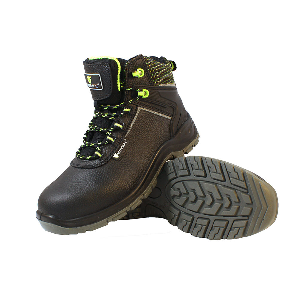 Oil water resistant anti slip steel toe puncture proof men industrial groundwork safety shoes boots details