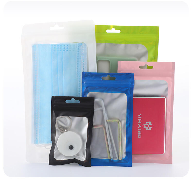 Pink Mylar Bags Holographic Packaging Bags, Clear Resealable Proof Foil Pouch Bags for Food Storage supplier