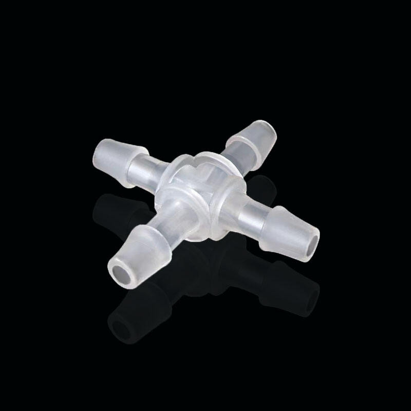 5/16"Aquarium Peristaltic Pump Plastic X Type Cross 4 Ways Tubing Barbed Connector Fittings factory