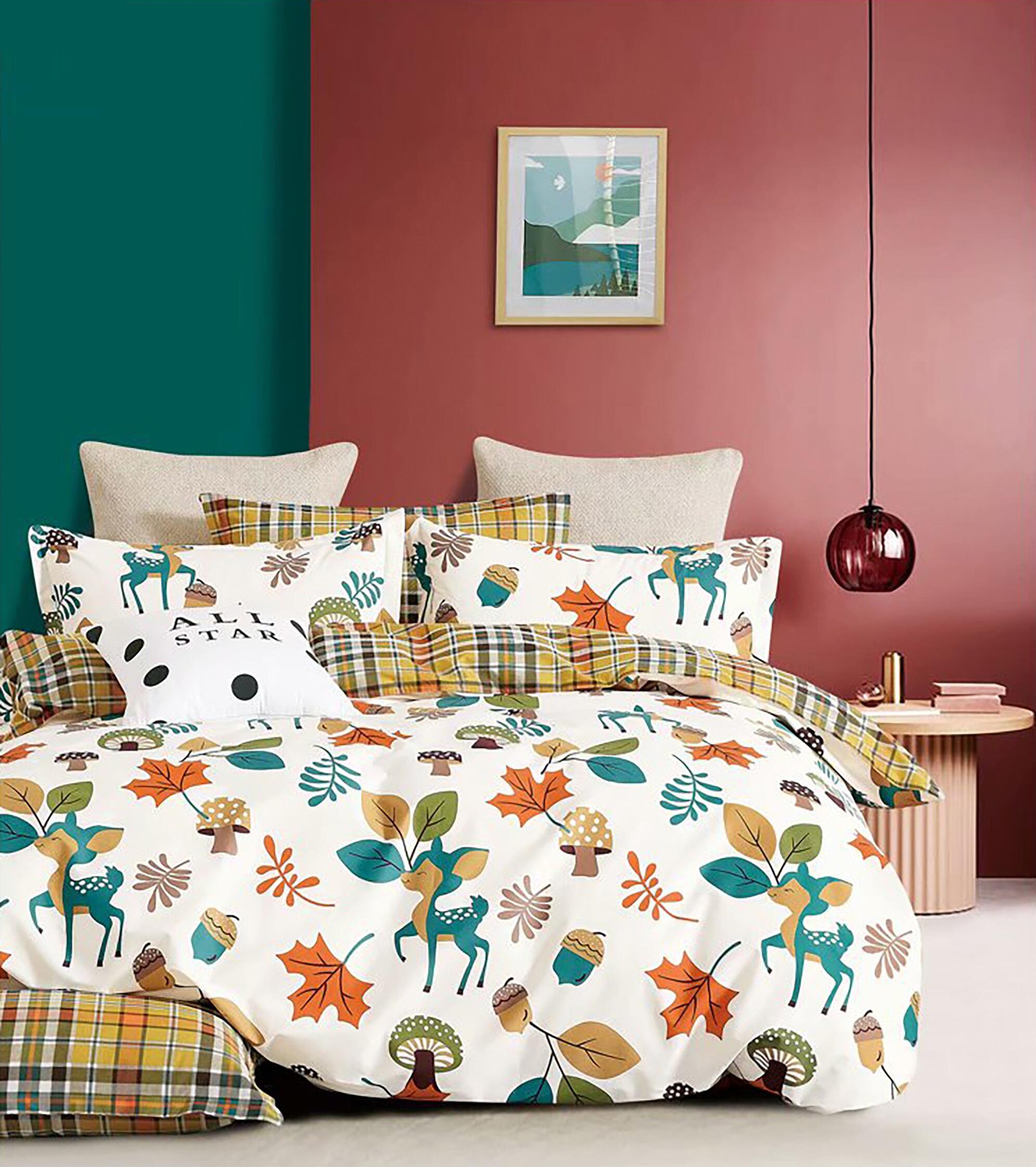 Aoyatex new Plant design Printed King size duvet cover set microfiber duvet cover set supplier