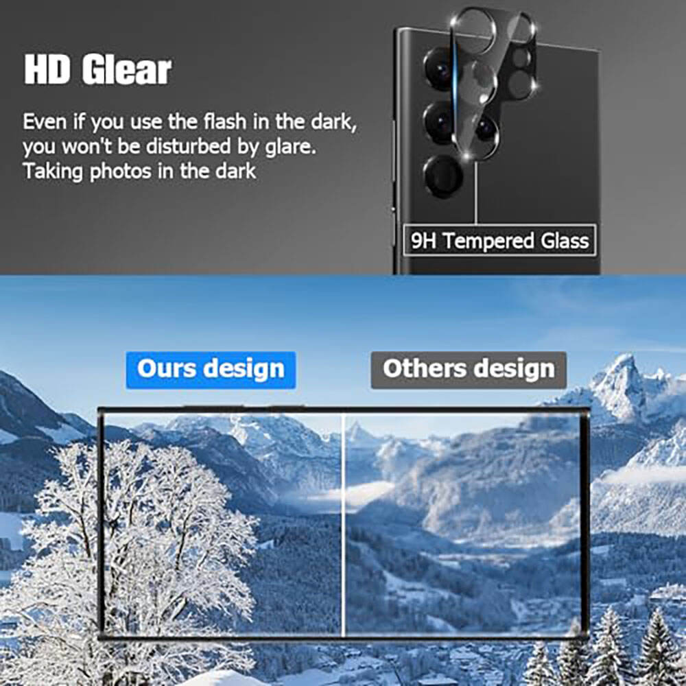 Laudtec GHM023 Transparent Hd Anti Drop Camera Lens Protection Glass Protector Screen Protectors For Samsung Galaxy S24 Ultra factory