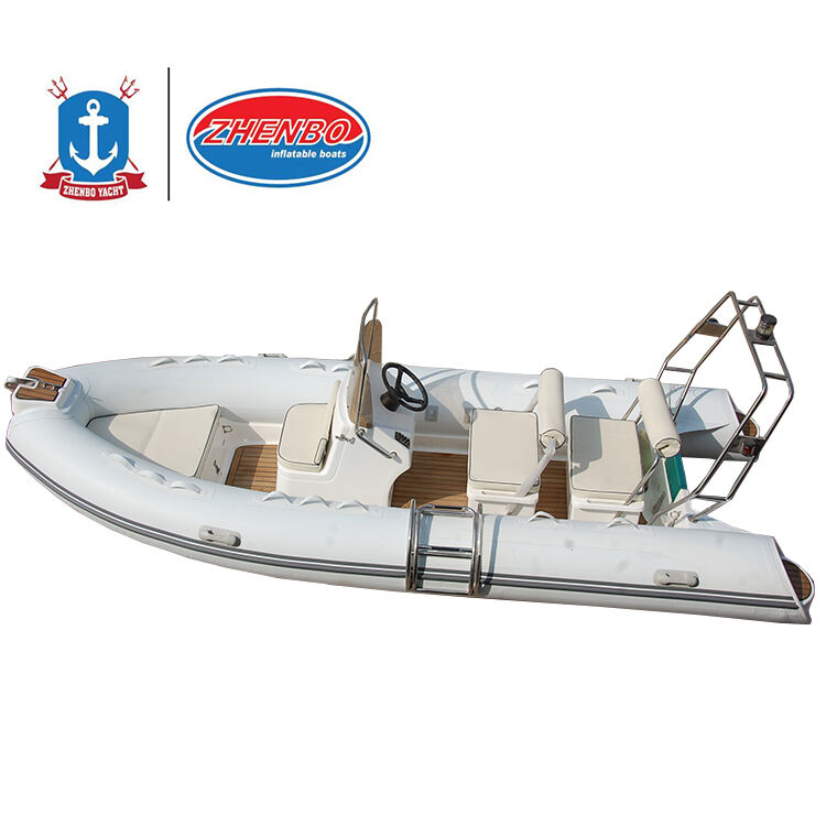 Ce 4.8m Advertising Fiberglass Rhib Boat Inflatable Semi Rigid  Boat 16ft With Boat Accessories And Engine supplier