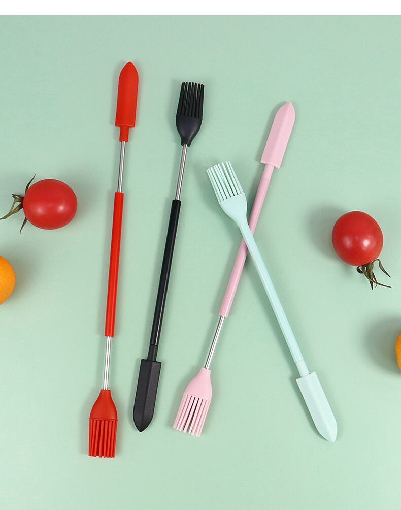 Telescopic Silicone Reusable Cosmetic Scoop and Scraper Makeup Toools supplier