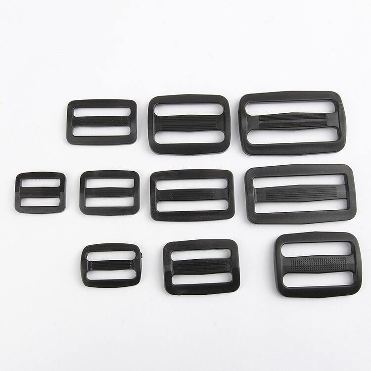 Adjustable 3 way square plastic slide buckle