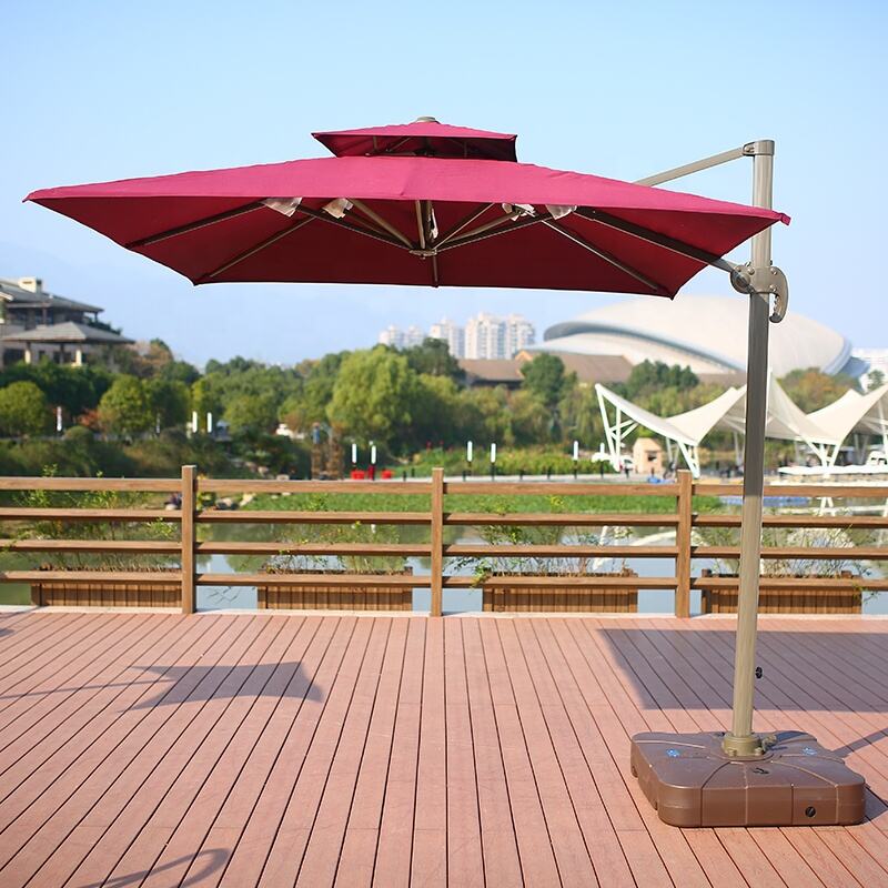 Y High Quality Outdoor  Garden Umbrella Square 3x3m Patio Beach Parasol Wholesale Cantilever Roma Umbrella manufacture