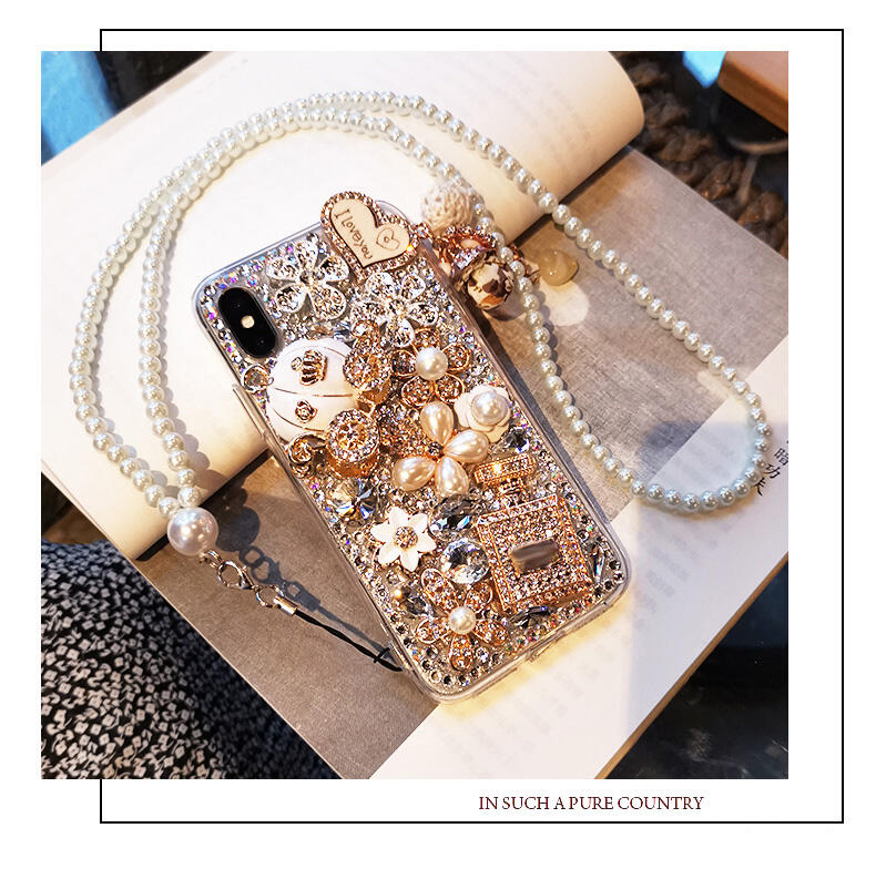 Acrylic Perfume Bottle Full Of Diamonds Bling Glitter Designer Luxury Phone Case For Iphone 13 supplier