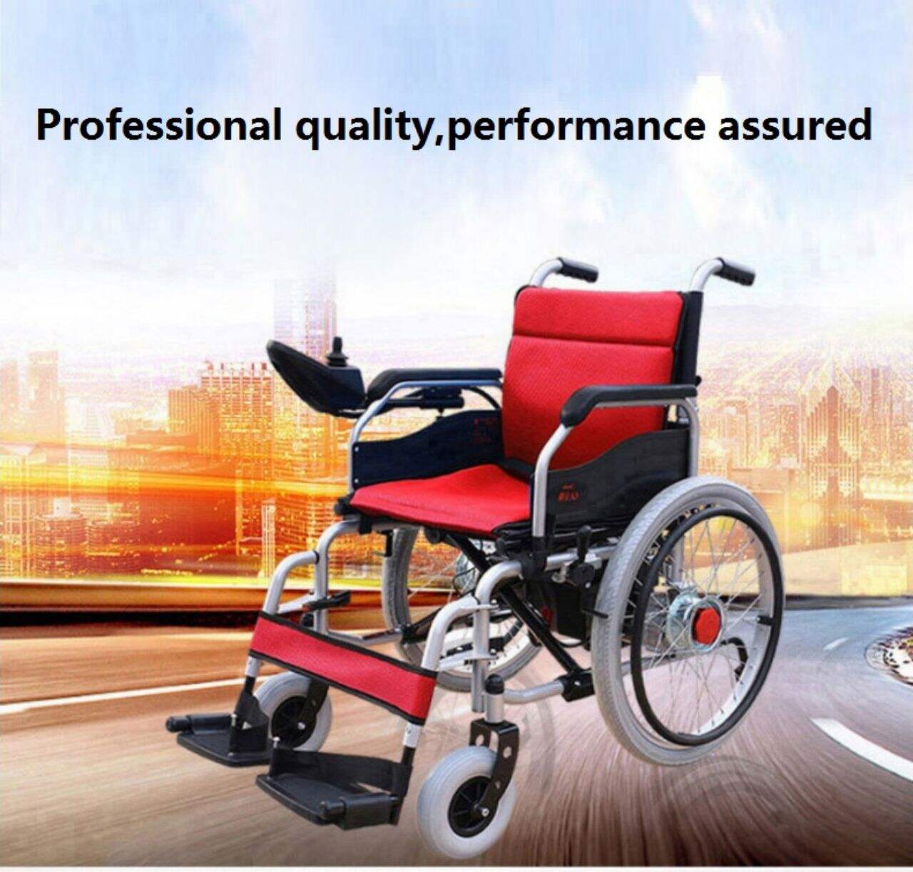 KSM-502 24inch New Arrival Travel Motor Electronic Motorized Folding Battery Operated Power Reviews Electric Wheelchair Sales factory