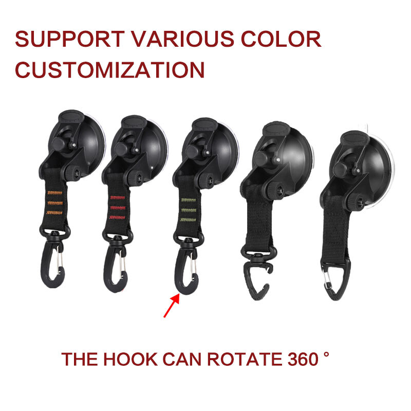 Suction Cup Hook Outdoor   urable Reusable Universal Metal Glas Surface  Automobile Camping Hiking Suction Cup Anchor factory