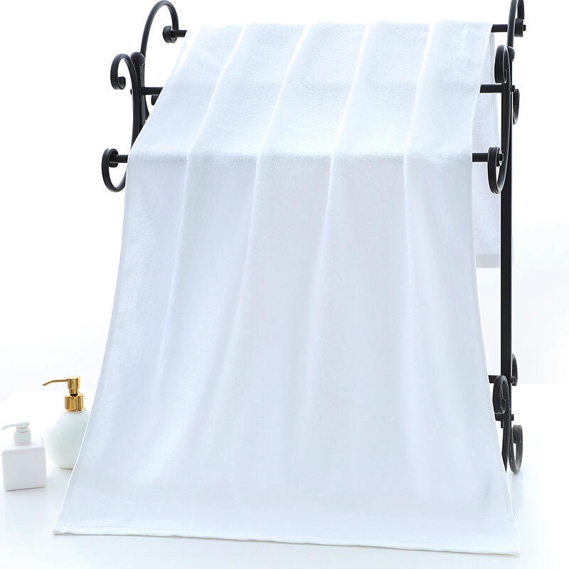 Five-star hotel special cotton white 70*140cm can embroider guest house towel bath towel