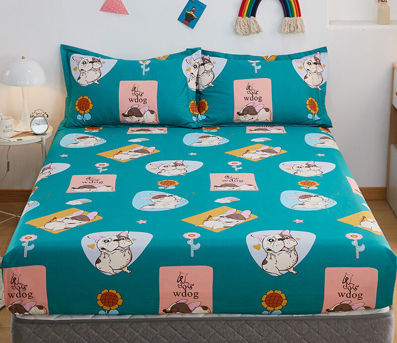 Factory manufacture 100% cotton cartoon bedding set wholesale sabanas bed sheet set details