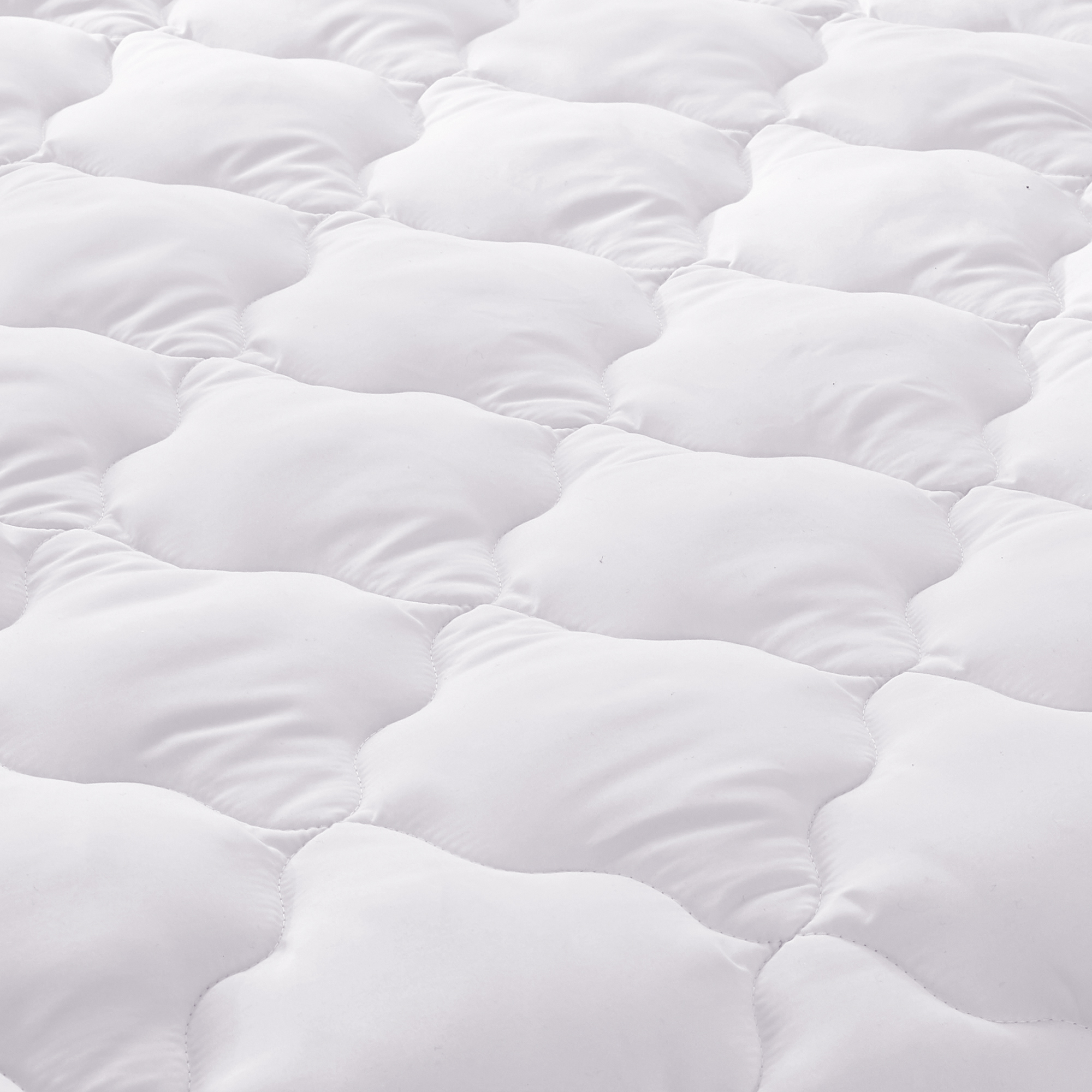 Plain Peach Skin Quilted Mattress Pad manufacture