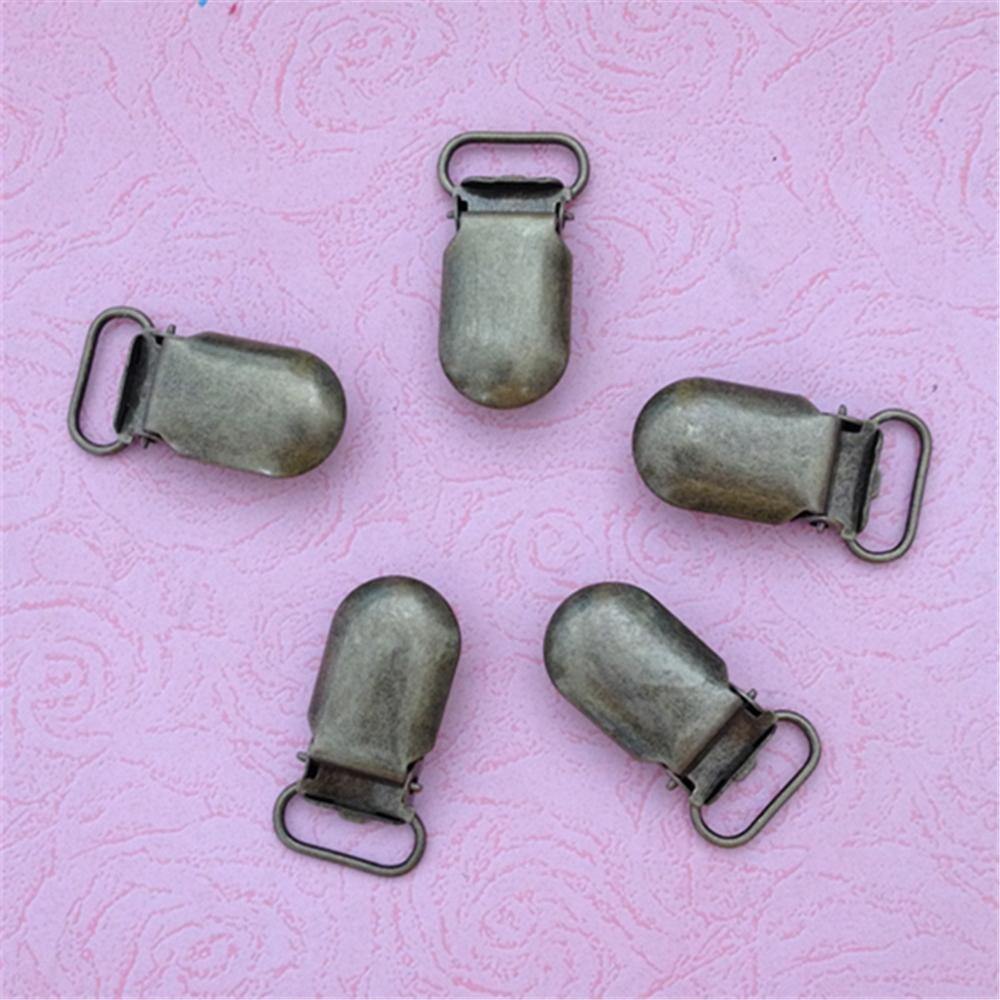 15mm 25mm metal brass overall suspender clip buckles