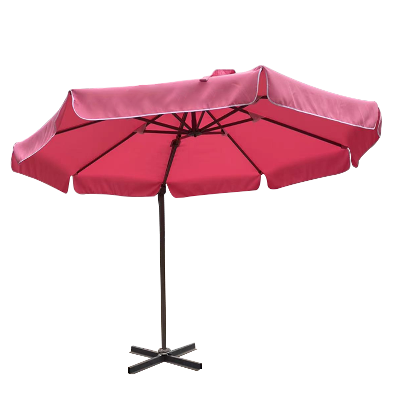 Courtyard Starlight Umbrella roma ruffle pink round Commercial Outdoor parasol manufacture