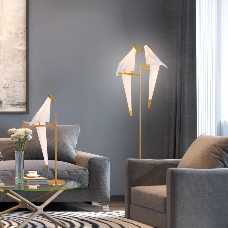 Nordic Fancy Acrylic Bird Led Table Lamp Modern Bedside Desk Lamp supplier