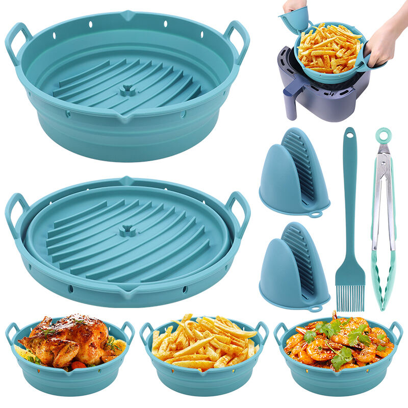 Round Silicone Air Fryer Liners Bakeware Accessories