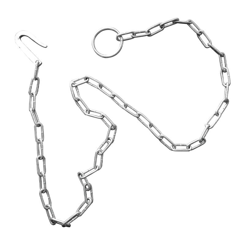 Carbon Steel Chain Welded Animal Cow Chain with Ring and Hook factory