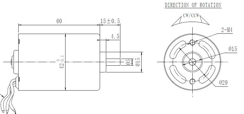 Brushless Dc Motor Driver CE Rohs BLDC 4260 42mm High Torque 12v Brushless Dc Motors for Sale details