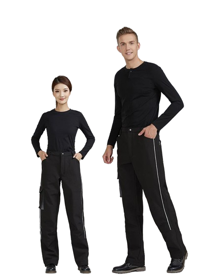 Outdoor Shake Grain Cold Pants Windproof and Warm Pants Cotton Pants P601 Black supplier