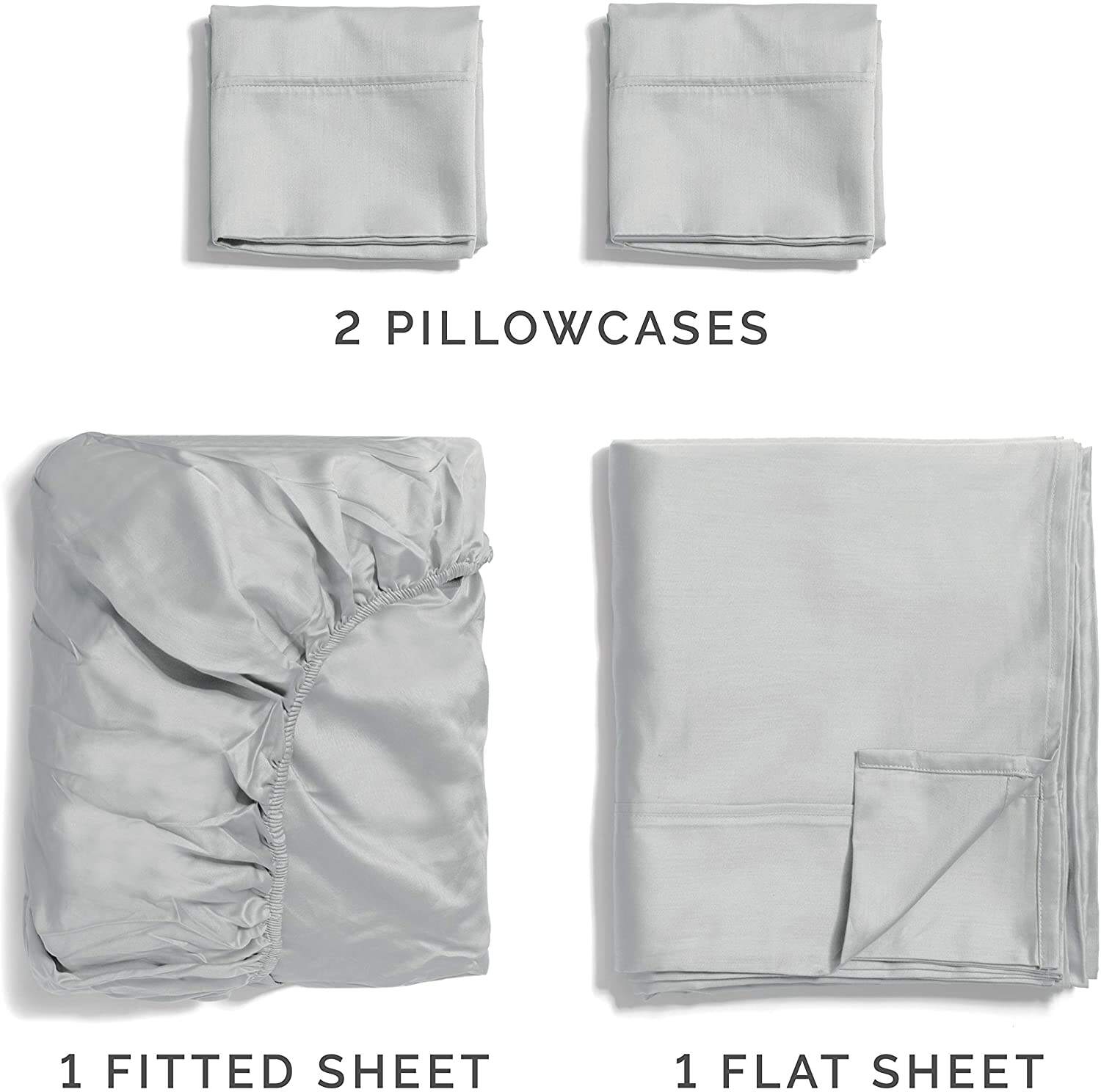 Amazon Selling Hotel Luxury Fitted Sheet Wholesale Plain Solid color 4 pieces bedding set Microfiber Bed Sheets details