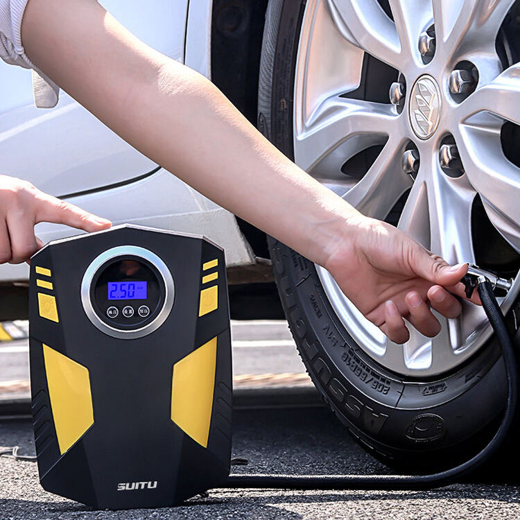 Mini Electric Air Pump Portable Digital Tire Inflator With Pressure Gauge Pcb Tire Inflator For Car details