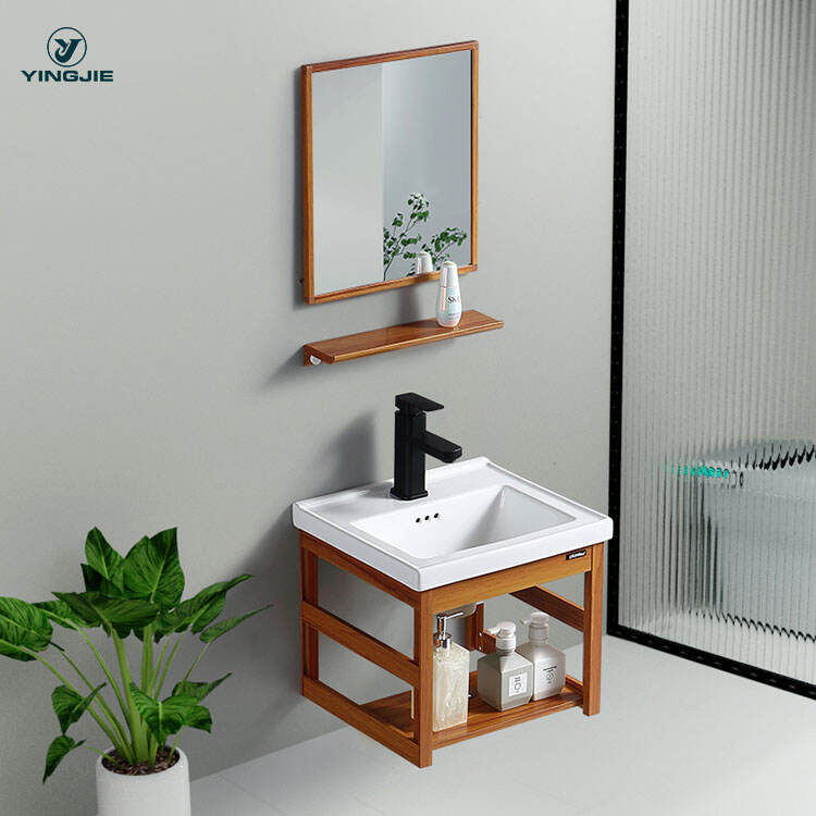 Wall Mounted Bathroom Vanity with Smart LED Mirror Cabinet Sintered Stone Vanity Top Integrated Sink